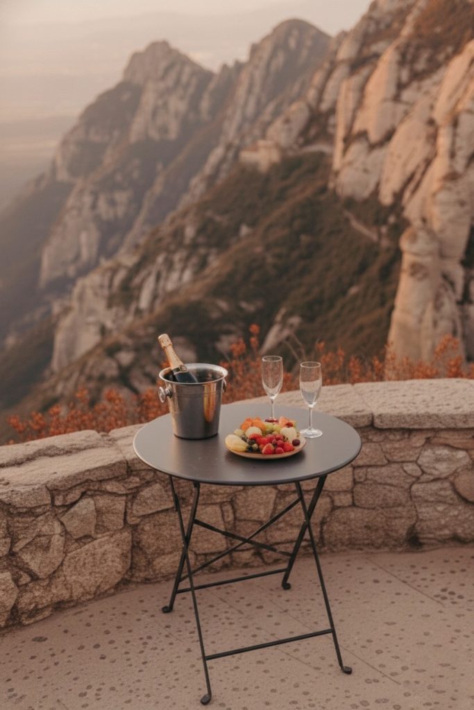 Unforgettable marriage proposal in Montserrat Catalonia
