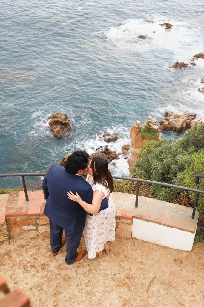 Proposal with sea view Marimurtra engagement photographer