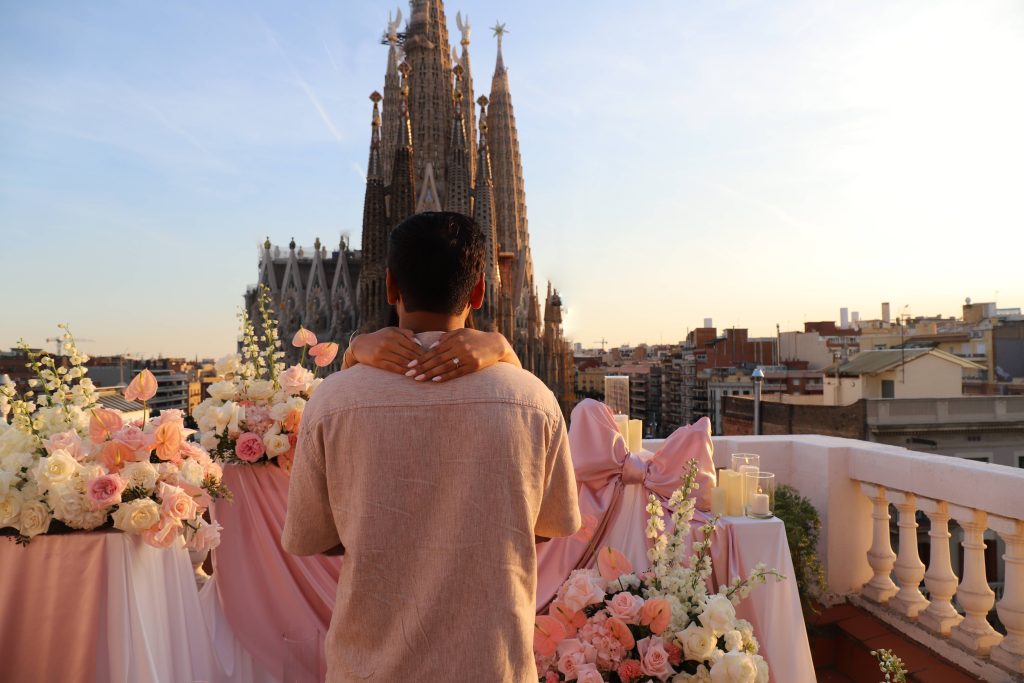 Private terrace proposal Barcelona with Sagrada Familia view