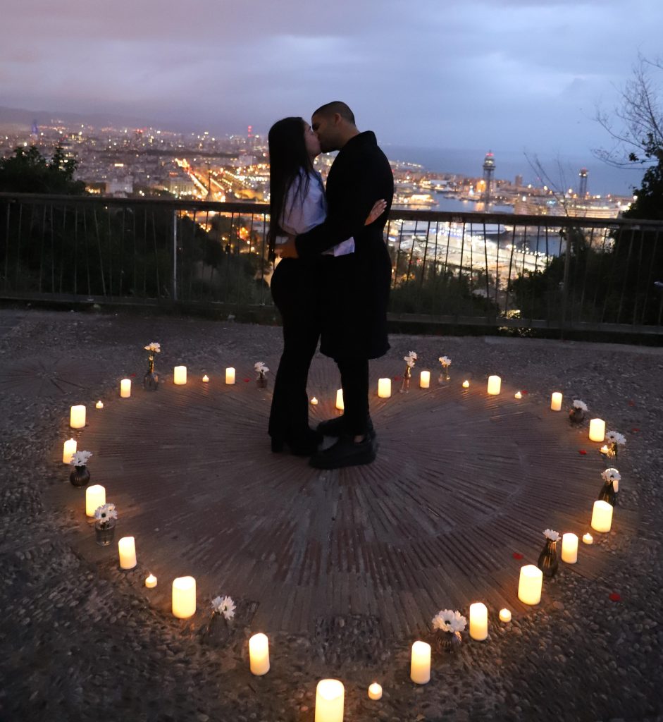 viewpoint proposal Barcelona city skyline engagement